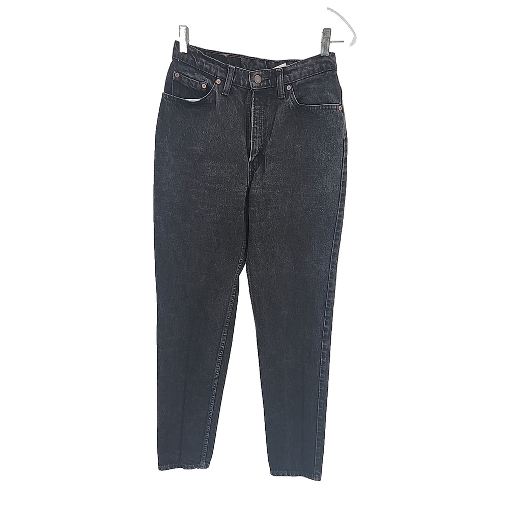 Levi's Vintage 512 Slim Fit Taper Leg Jeans USA Made Black Size 11 28x31 Women’s